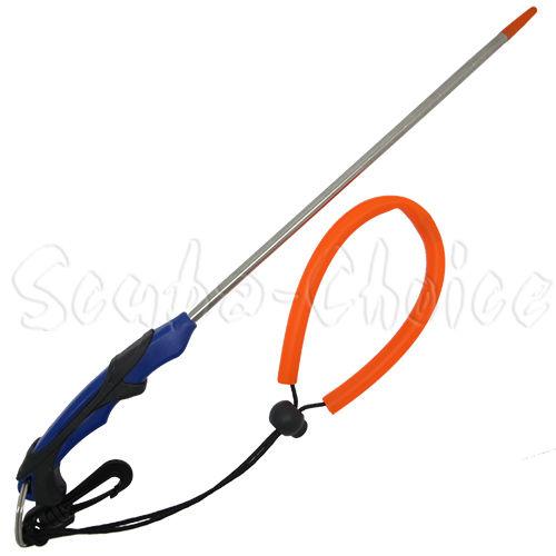 Scuba Choice 13-3/4" Stainless Steel Lobster Tickle Stick with Clip and Lanyard - Scuba Choice