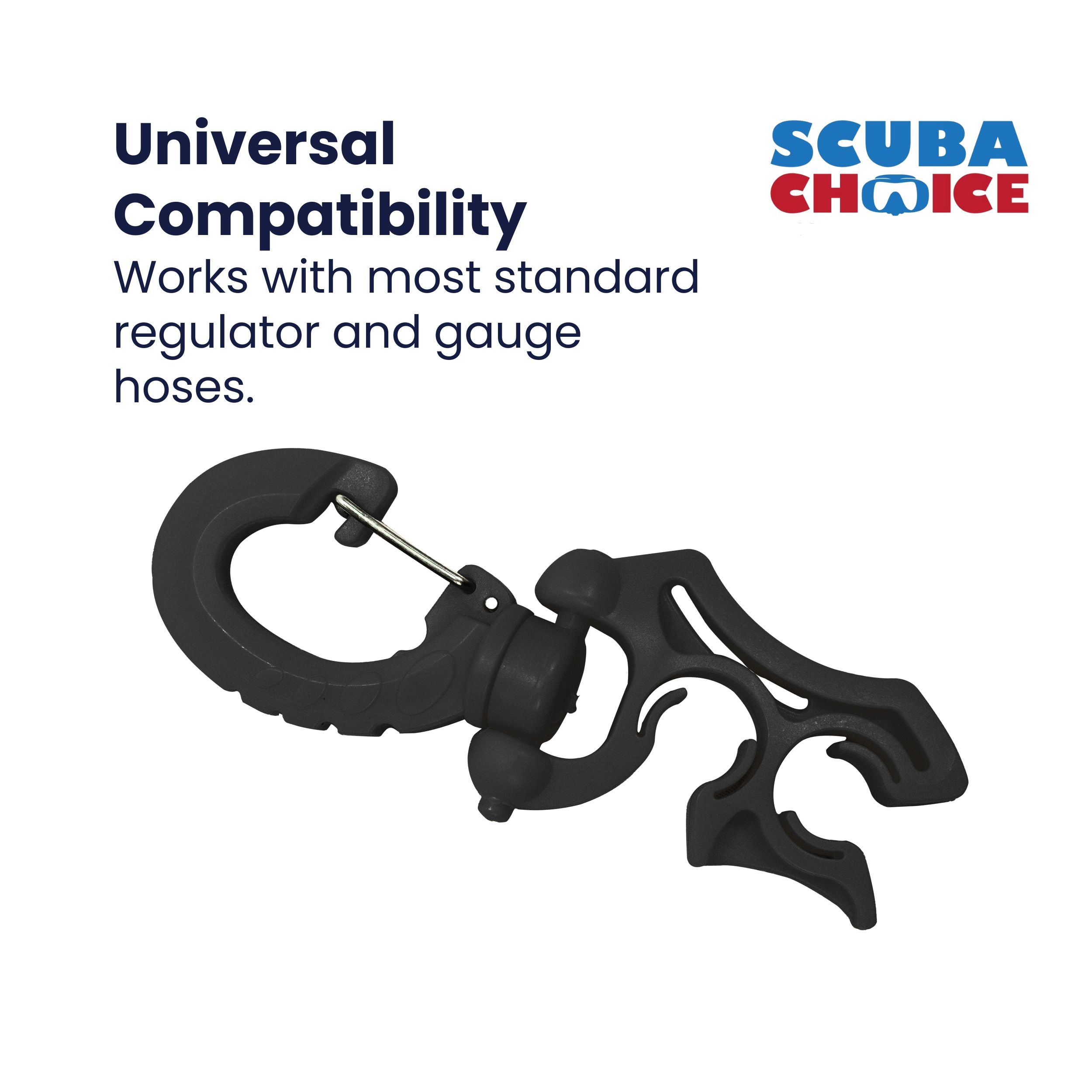Scuba Diving Double Hose Holder with Clip