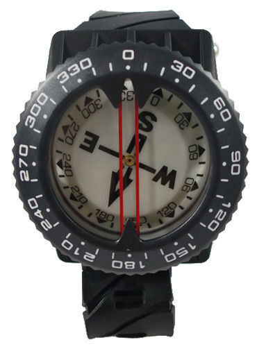 Scuba Diving Deluxe Wrist Compass with Hose Mount