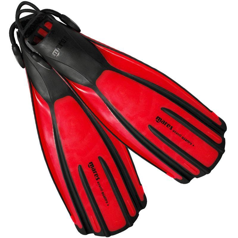 Mares Avanti Quattro-Plus Open Heel Fins, Flamingo - Scuba Choice