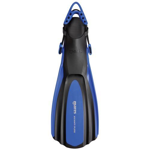 Mares Avanti Pure Open Heel Fins, Blue - Scuba Choice