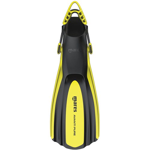 Mares Avanti Pure Open Heel Fins, Yellow - Scuba Choice