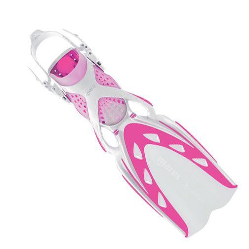 Mares X-Stream Open Heel Fins, White/Pink - Scuba Choice