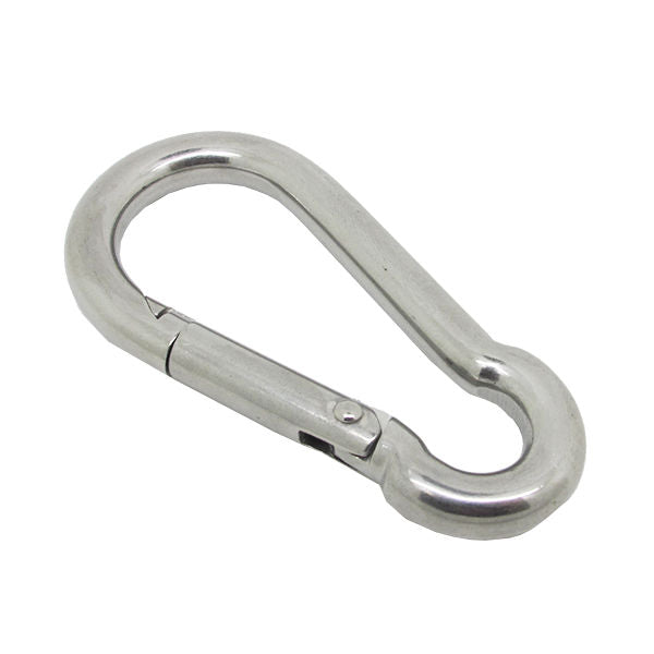 Boat Clip Stainless Steel Safety Spring Hook Carabiner, 3-1/8"