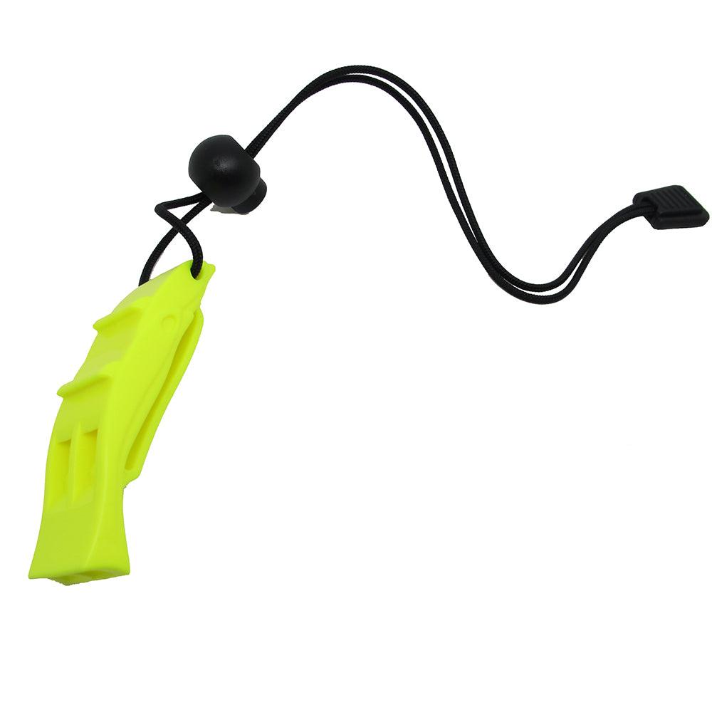 Scuba Diving Dive Safety Dolphin Shape Whistle Loudest w/ Lanyard & Clip - Scuba Choice