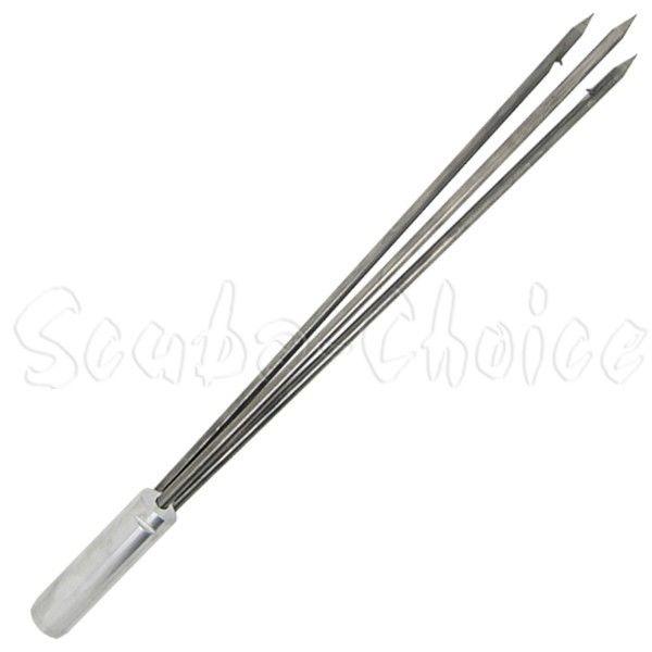 Spearfishing 12" Stainless Steel Pole Spear Tip 3 Prong Head Paralyzer - Scuba Choice