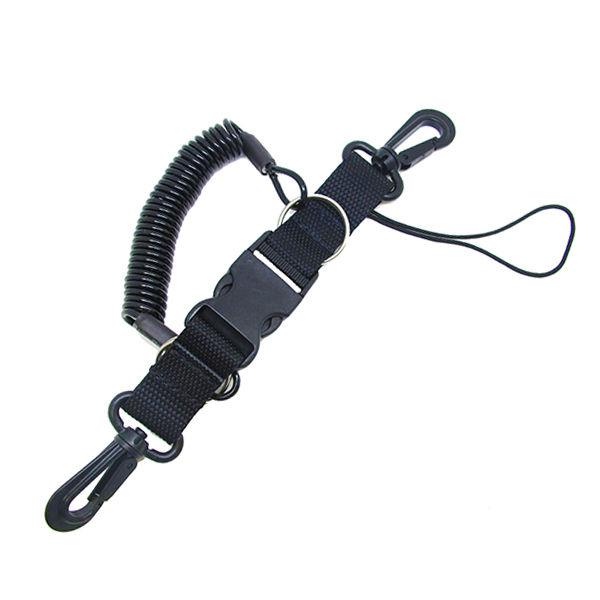 Scuba Choice Dive Snappy Coil Lanyard and Quick Release Buckle, 1.8m - Scuba Choice