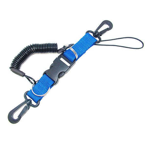 Scuba Choice Dive Snappy Coil Lanyard and Quick Release Buckle, 1.8m - Scuba Choice