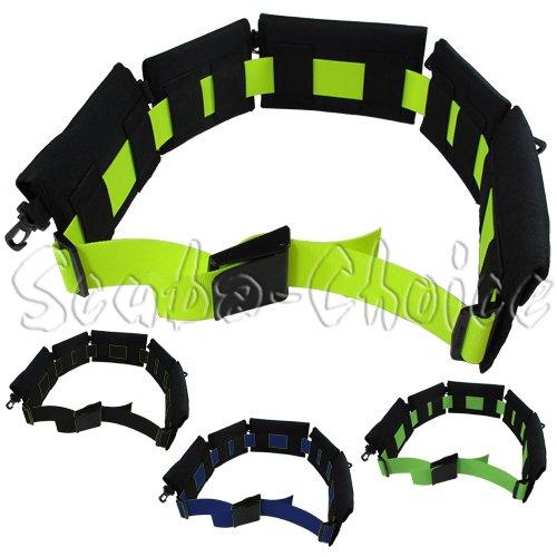 Scuba BC Replaceable 5 Padded Pouch Weight Belt w/ 60" Webbing- 5lbx3 + 2lbx2 - Scuba Choice