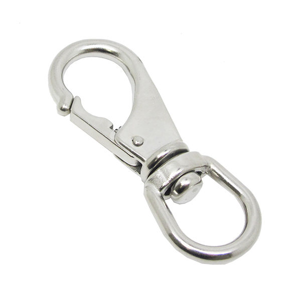 Stainless Steel Swivel Eye Snap Hook Marine Clip Size #2