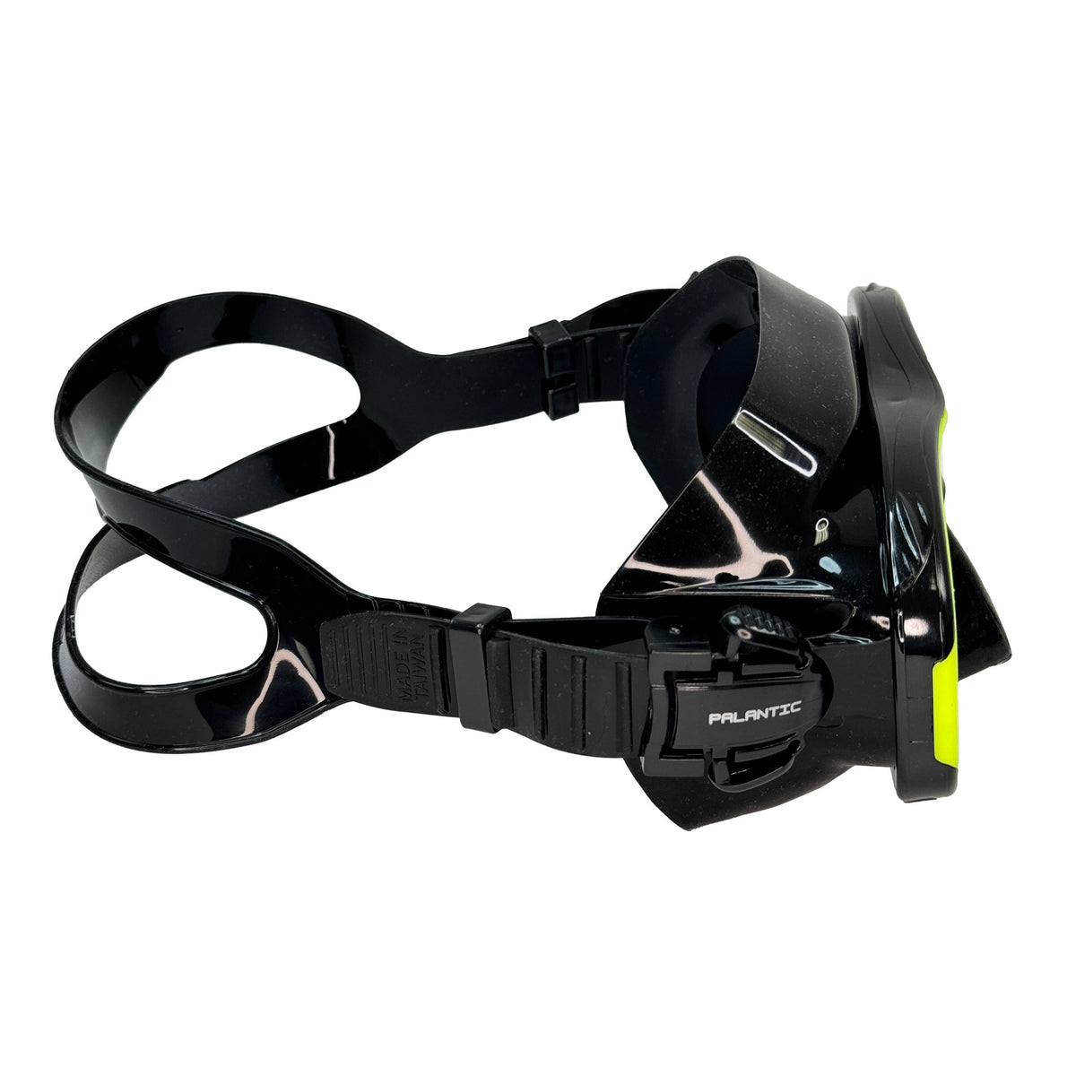 Palantic M36 Solid Neon Yellow/Black Silicone RX Nearsighted Lenses Dive/Snorkeling Mask