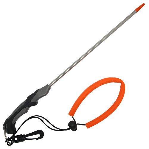 Scuba Choice 13-3/4" Stainless Steel Lobster Tickle Stick with Clip and Lanyard - Scuba Choice