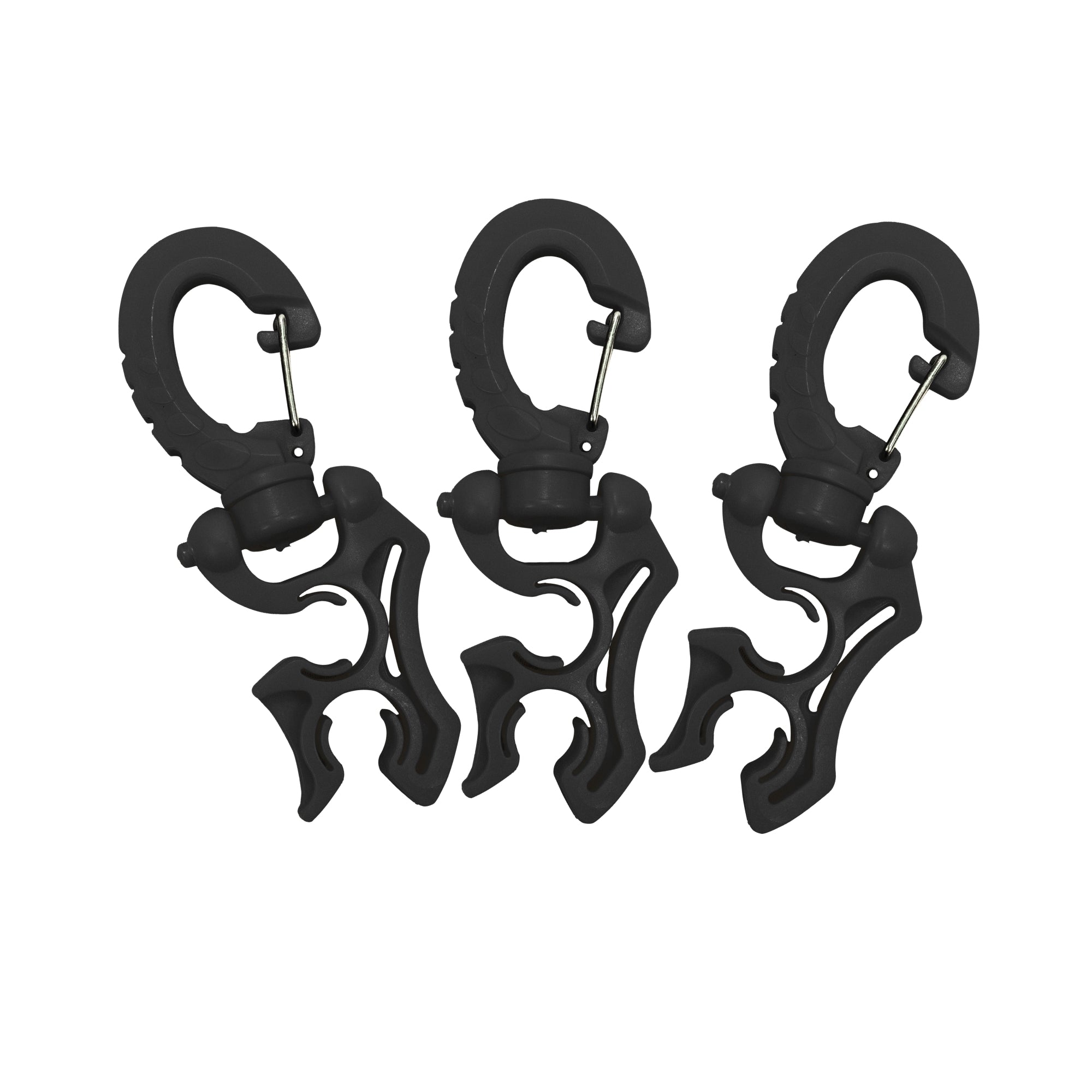 Scuba Choice Double Hose Holder Clip 3 Pack Bundle