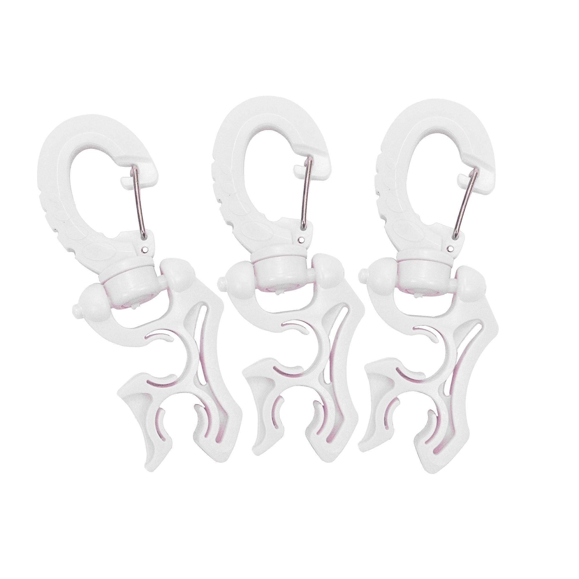 Scuba Choice Double Hose Holder Clip 3 Pack Bundle