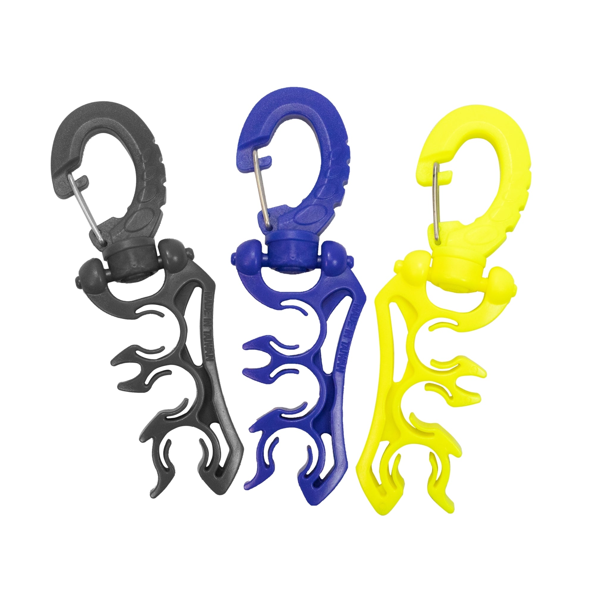 Scuba Choice Scuba Diving Triple Hose Holder Clip (Velocity Dive Trio, 3-Pack) – Low & High Pressure Hose Organizer for Regulators & Octopus Setup Durable Dive Accessories