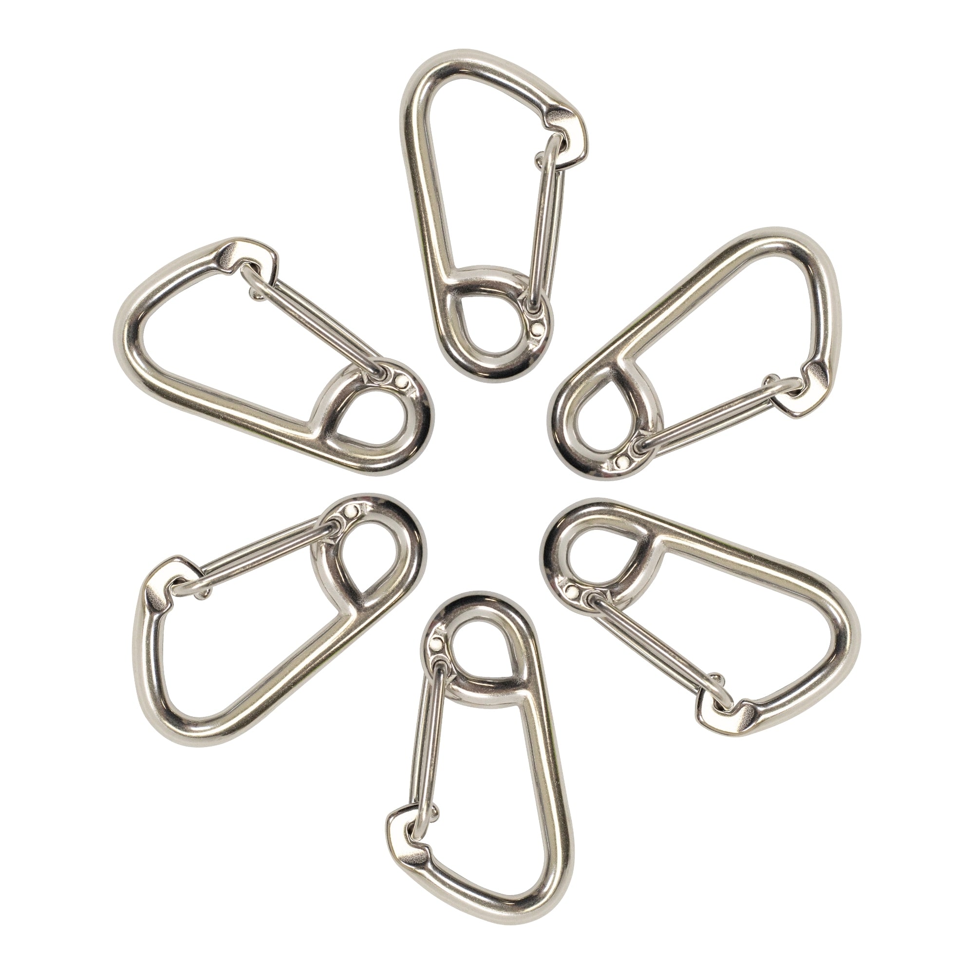 Scuba Choice Boat Marine Clip Stainless Steel Safety Spring Hook Carabiner, 3"
