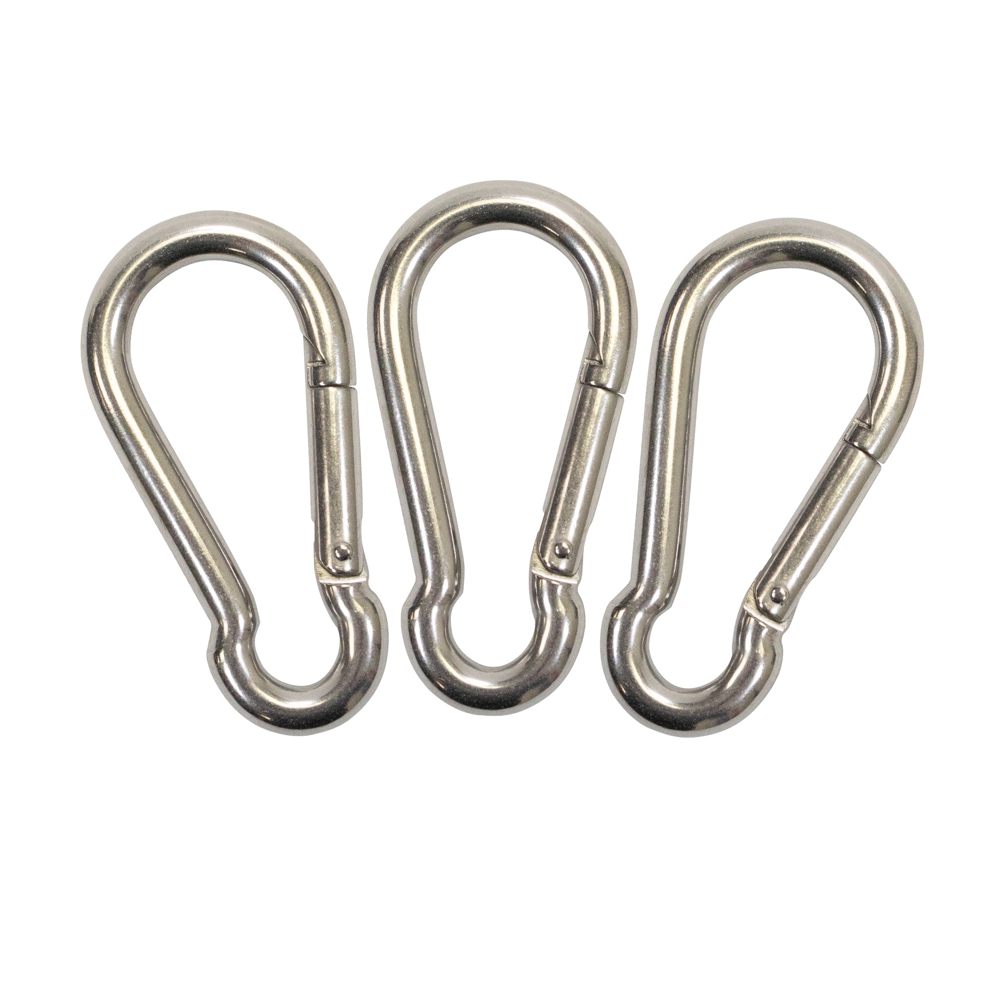 Boat Clip Stainless Steel Safety Spring Hook Carabiner, 3-1/8"