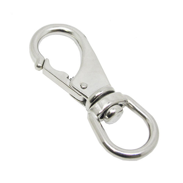 Stainless Steel Swivel Eye Snap Hook Marine Clip Size #1