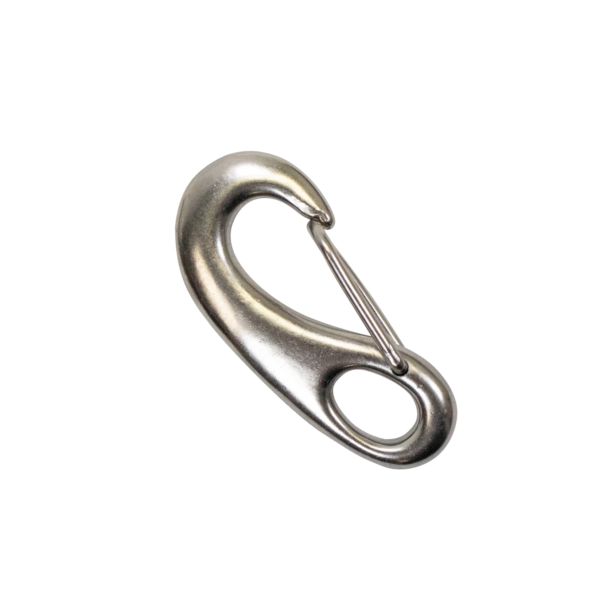 Stainless Steel Clasp Small Bean Style Fast Spring Hook Snap, 2-5/8" x 1-1/4"