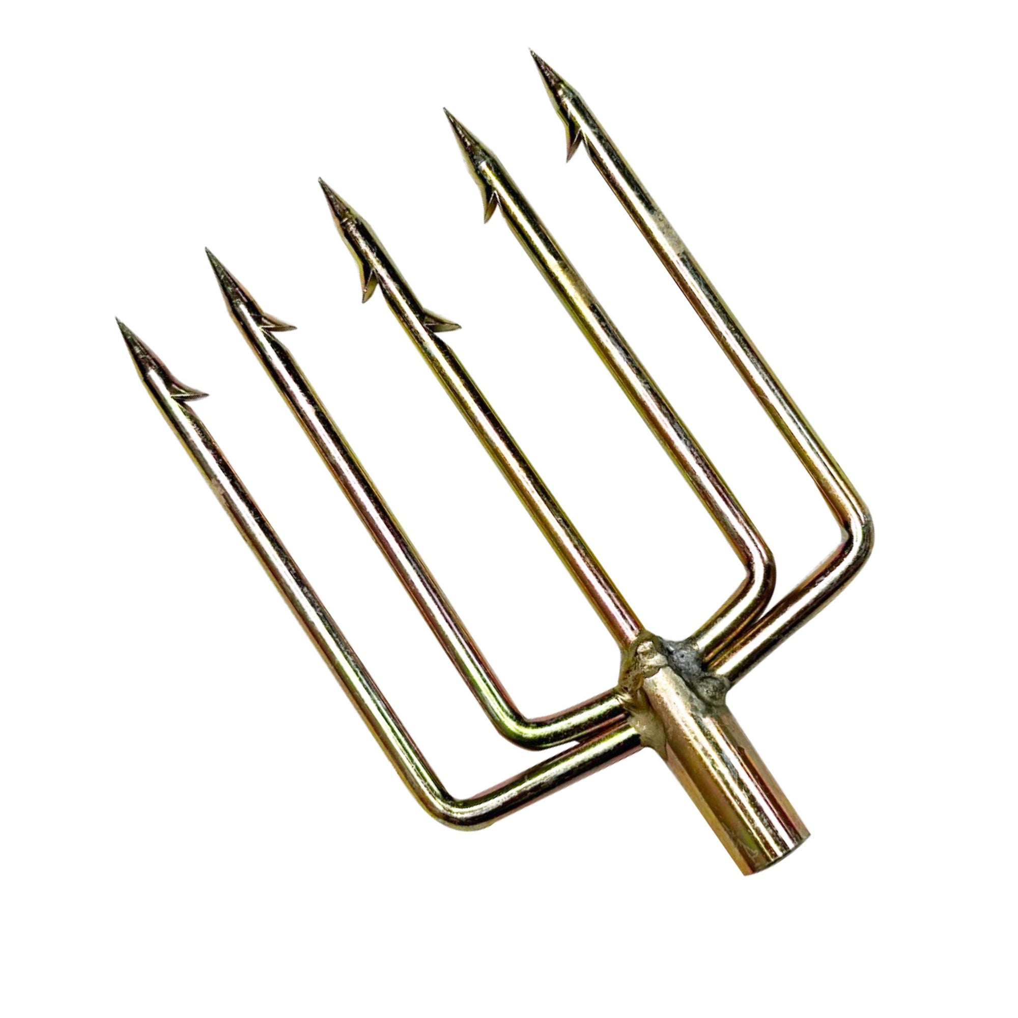 Spearfishing 5 Prong Spearhead Fork Barbed Harpoon Tip