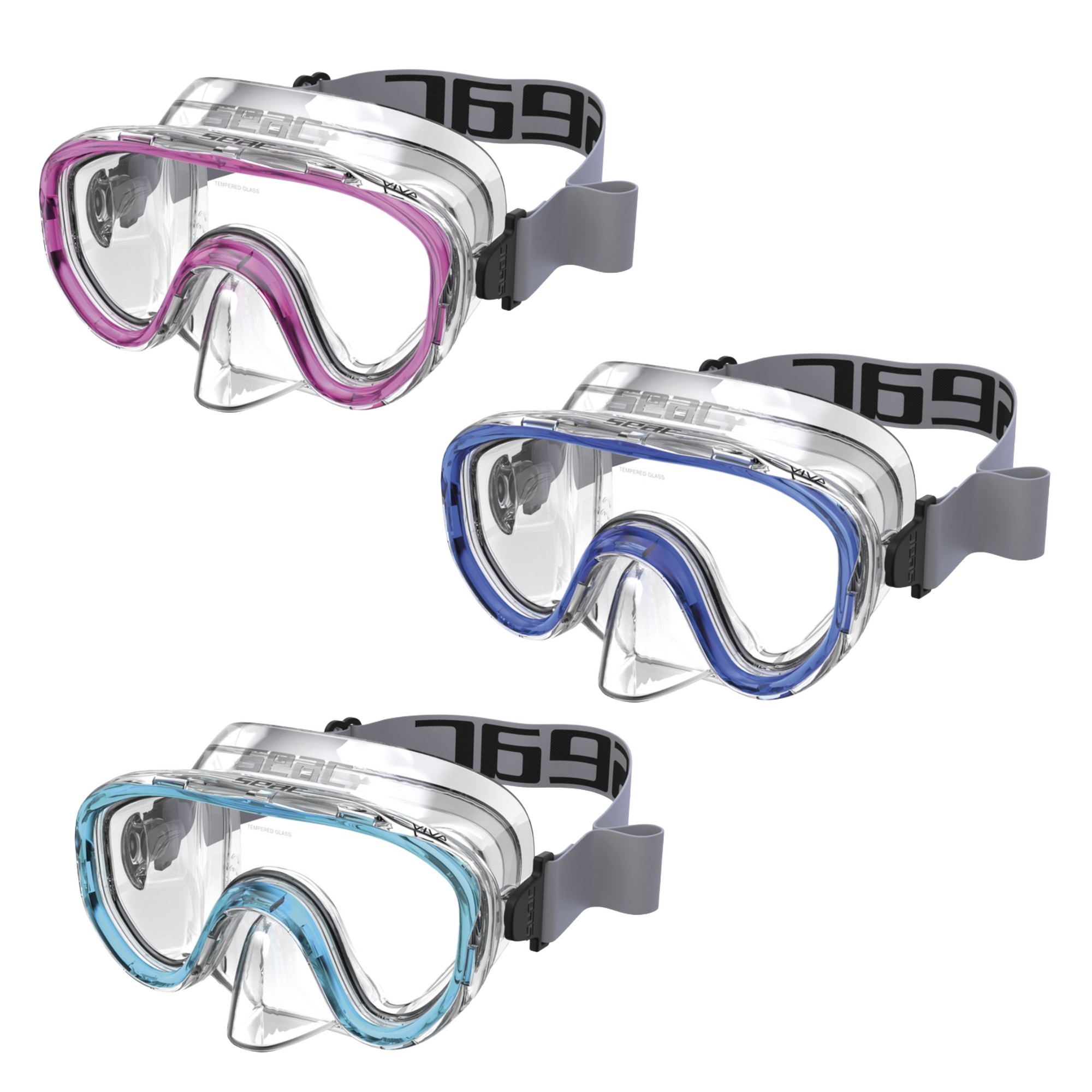 Seac Viva Snorkeling Mask for Kids Age 3-8 Years