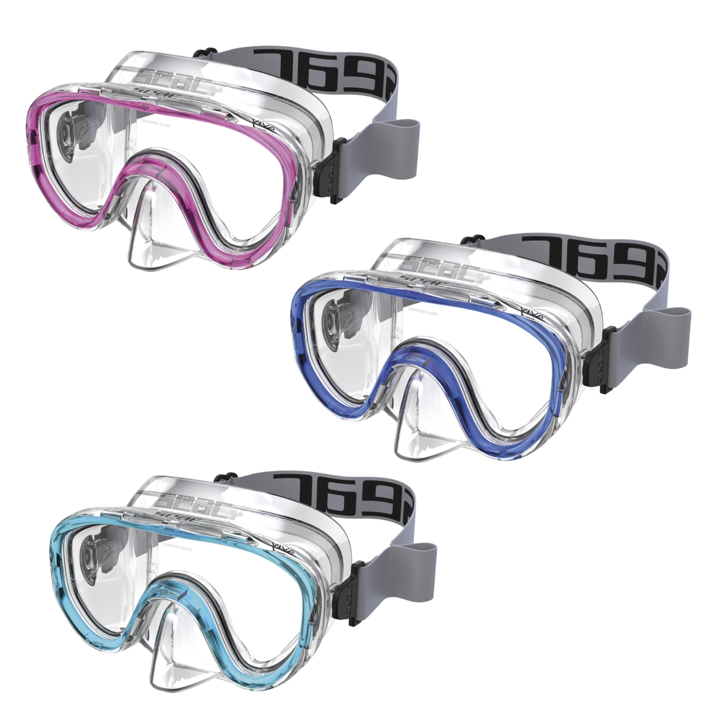 Seac Viva Snorkeling Mask for Kids Age 3-8 Years