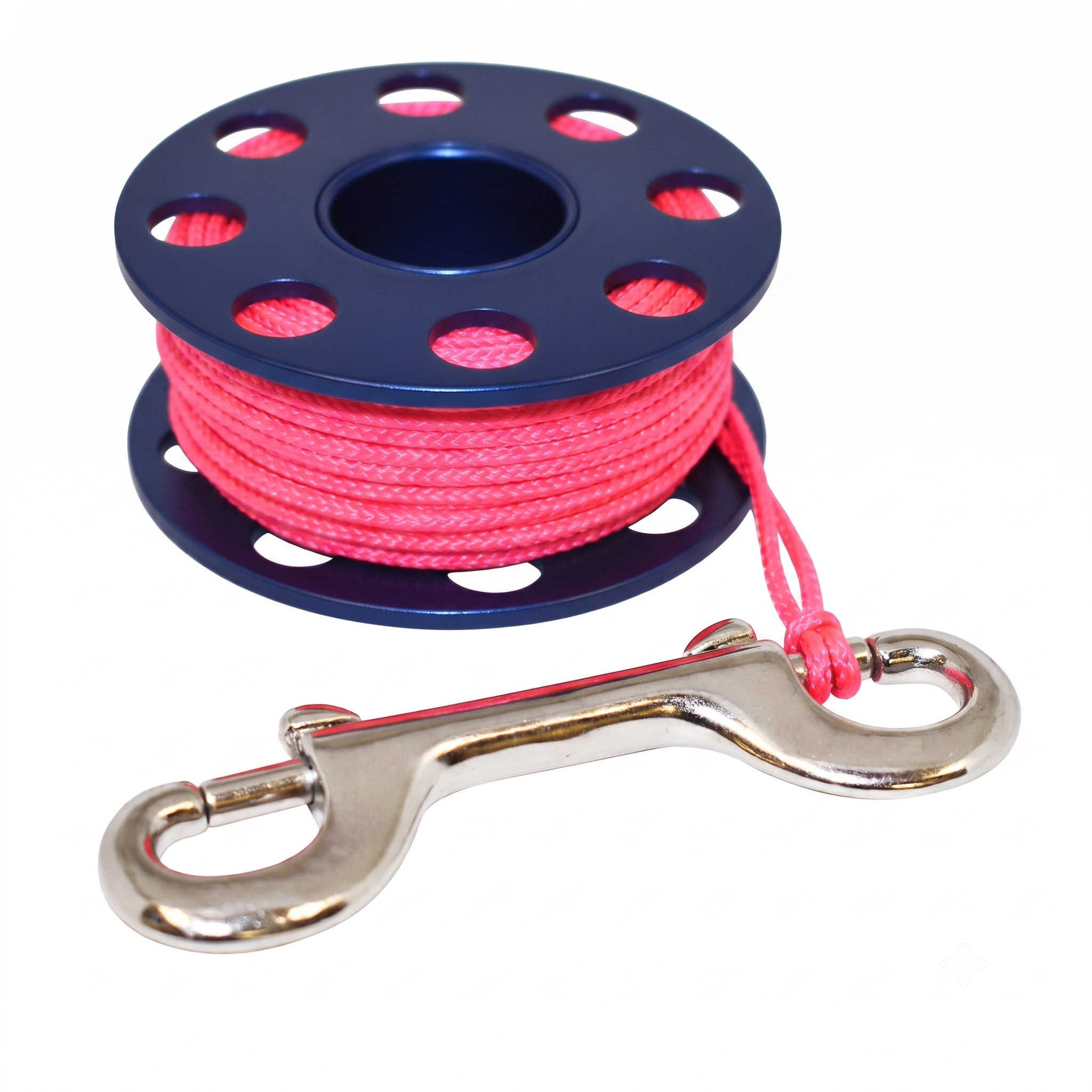 Scuba Choice Diving Compact Aluminum Finger Spool 75ft Dive Reel w/Bolt Snap