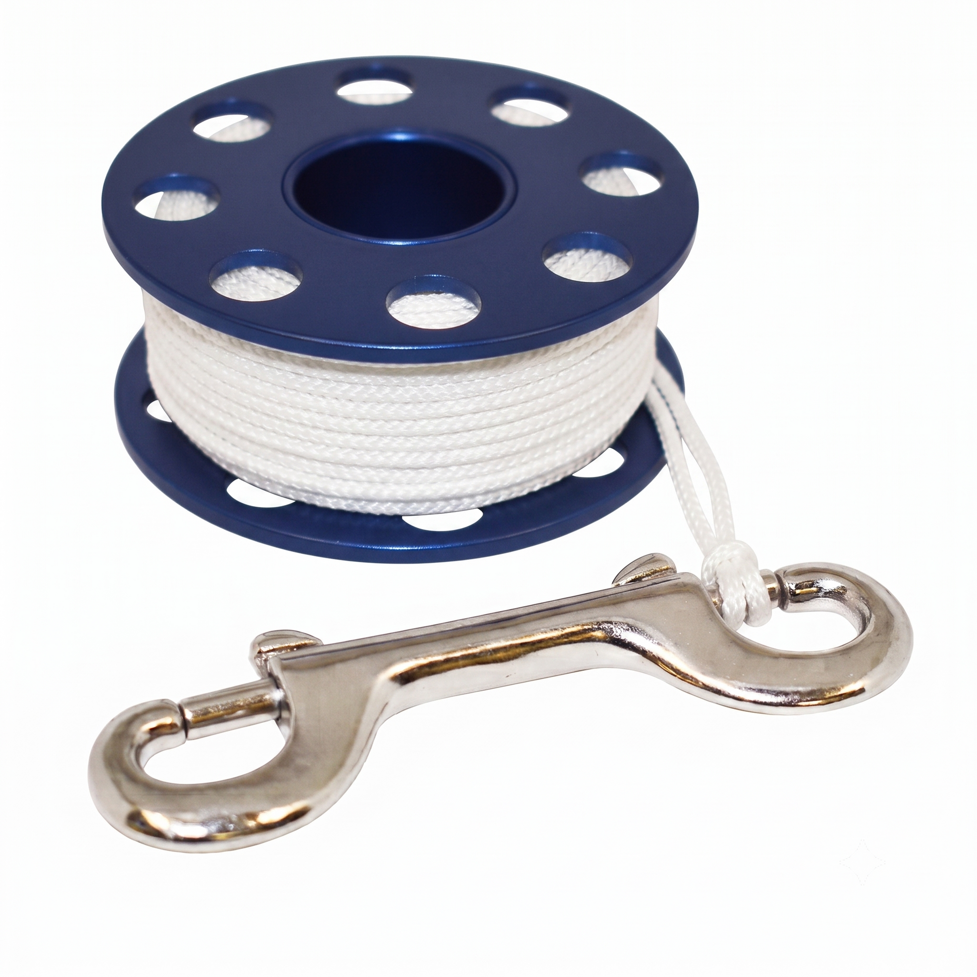 Scuba Choice Diving Compact Aluminum Finger Spool 75ft Dive Reel w/Bolt Snap