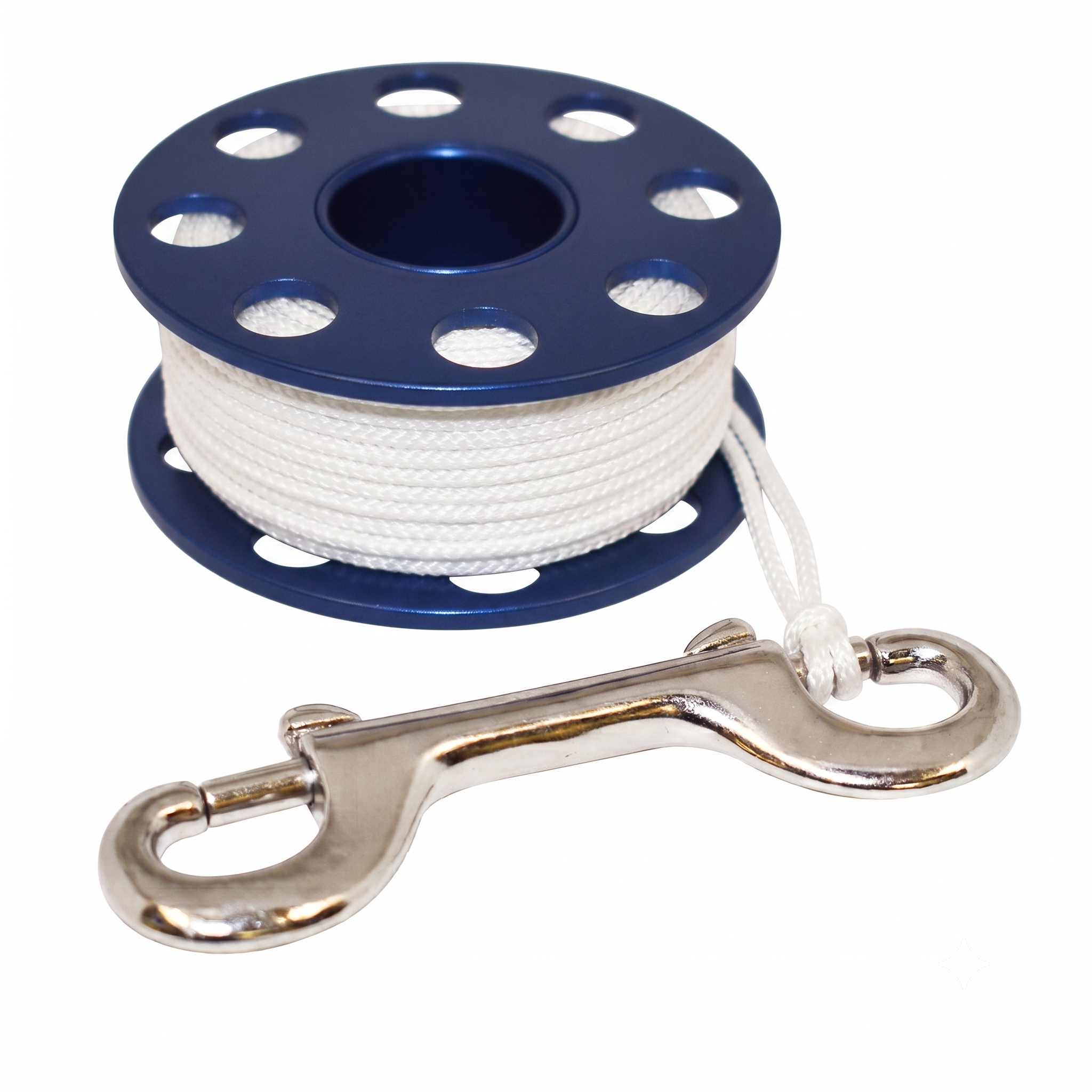 Scuba Choice Diving Compact Aluminum Finger Spool 75ft Dive Reel w/Bolt Snap