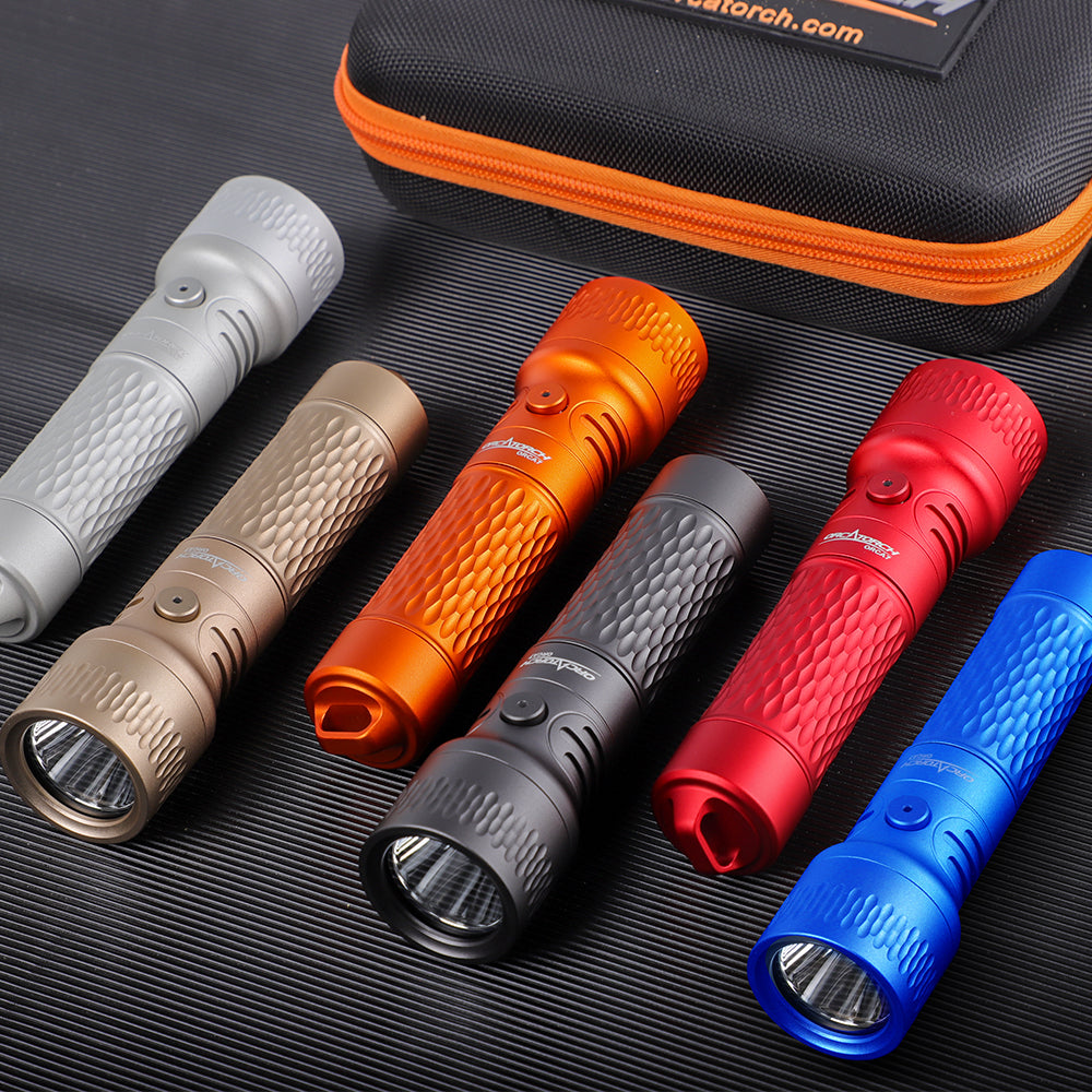 OrcaTorch ORCA7 Compact Backup Dive Light 3000 Lumens