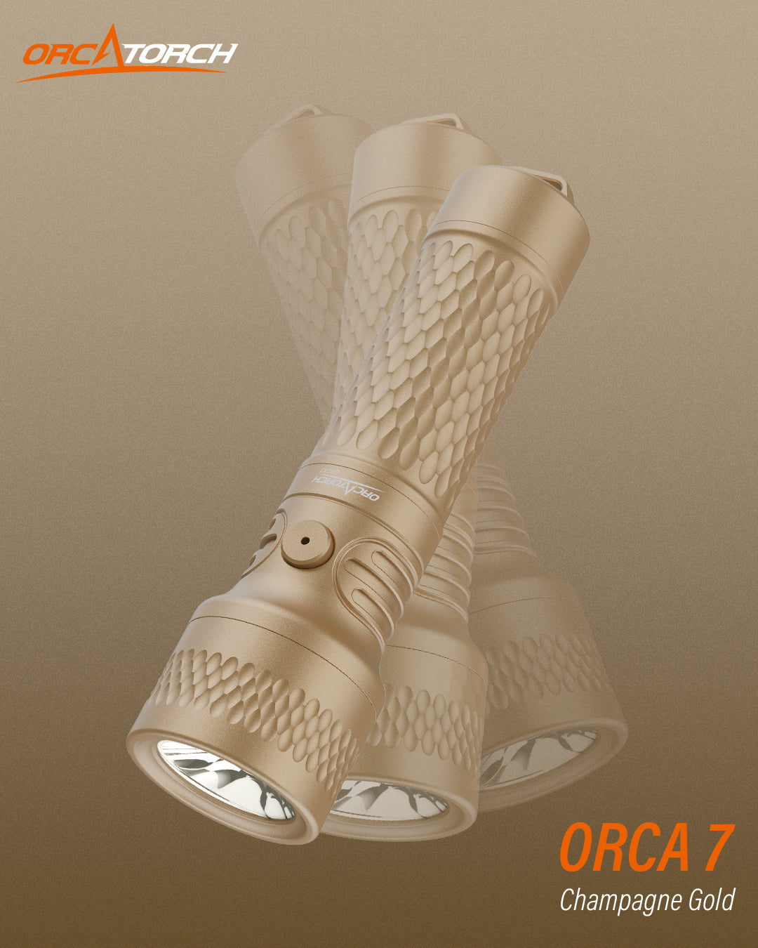 OrcaTorch ORCA7 Compact Backup Dive Light 3000 Lumens