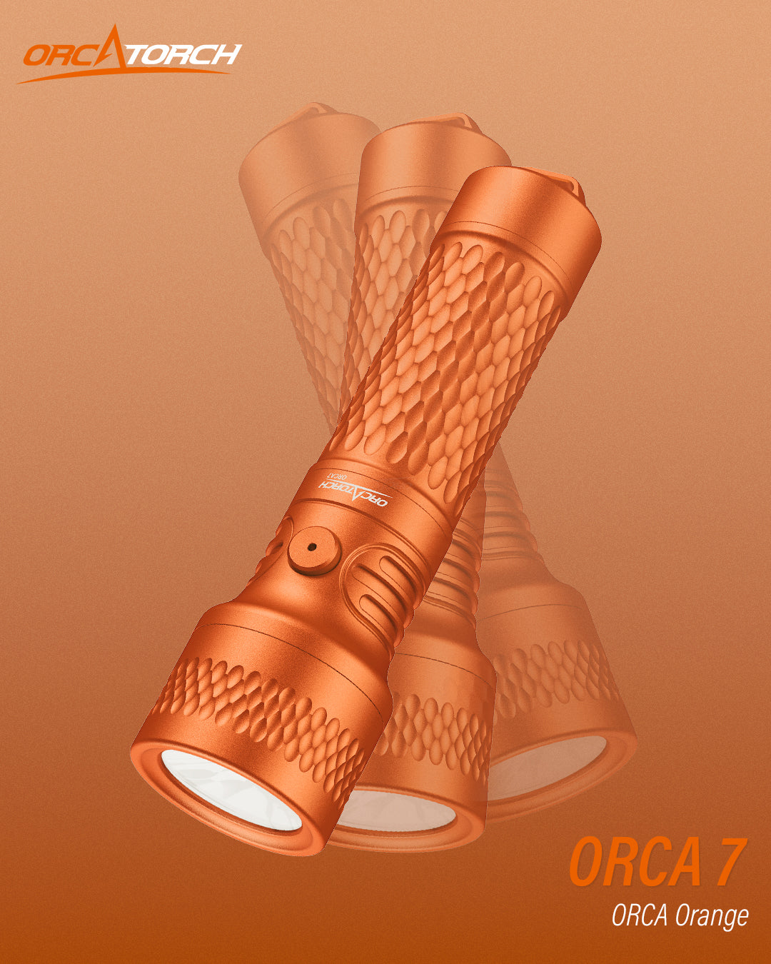 OrcaTorch ORCA7 Compact Backup Dive Light 3000 Lumens