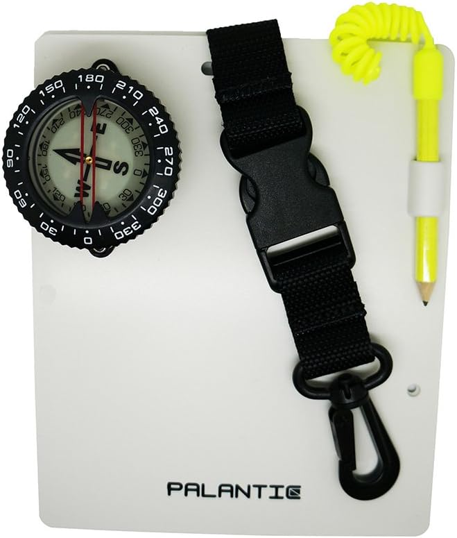 Palantic Scuba Dive Writing Slate with 2" Compass & Pencil