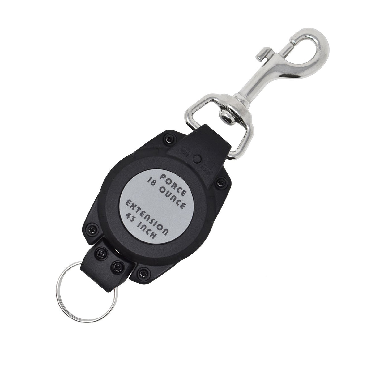 Scuba Diving Deluxe BCD Retractor w/ Lock & Stainless Steel Swivel Clip