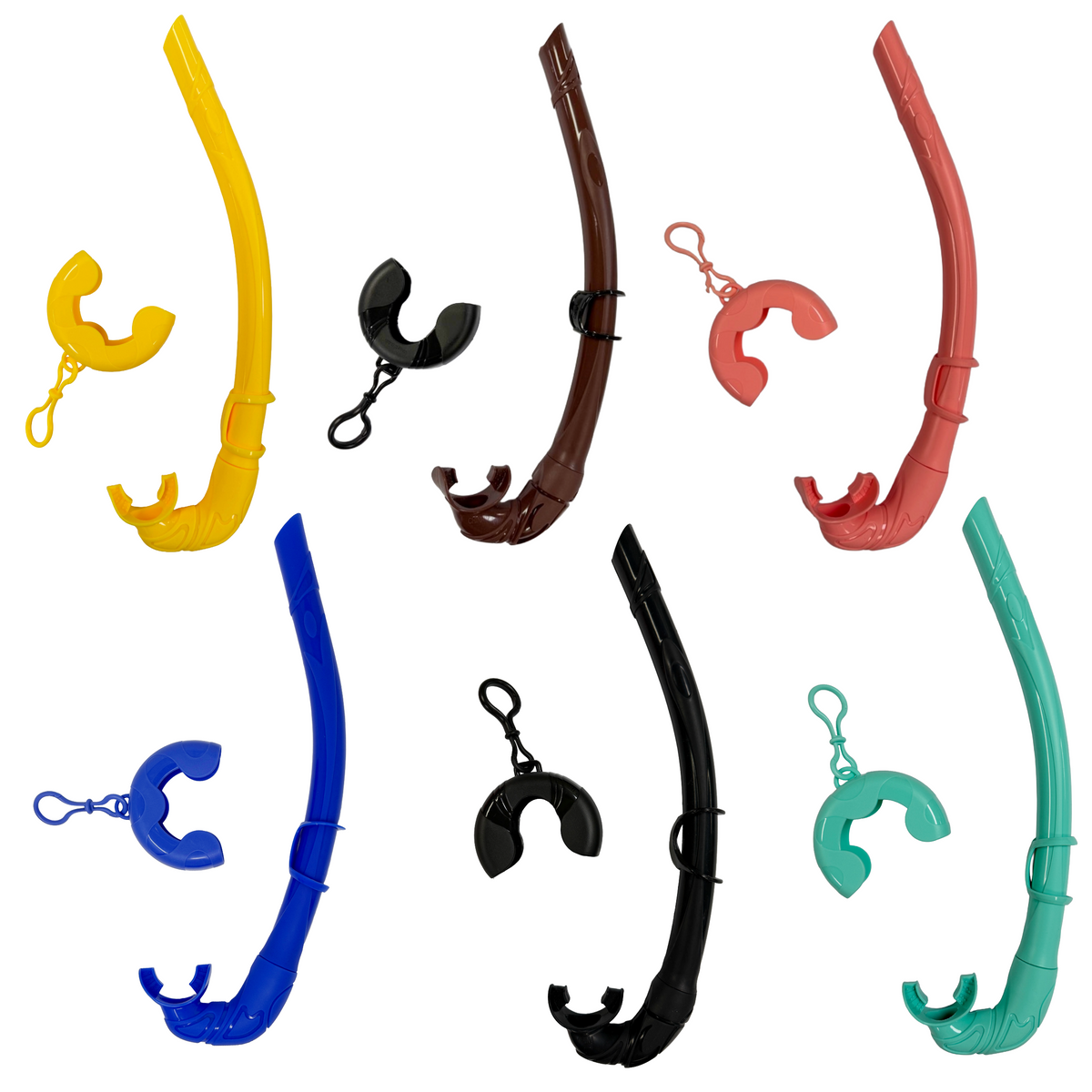 Scuba Choice Roll-Up Silicone Snorkel with Storage Container