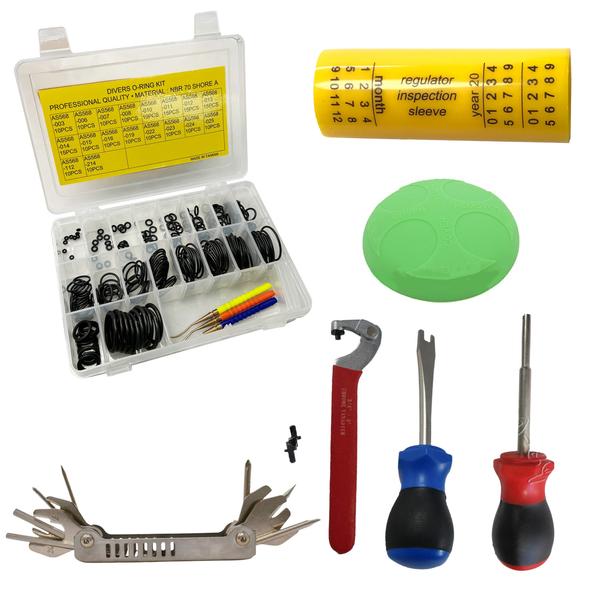 Scuba Choice Regulator and Tank Service Kit Set