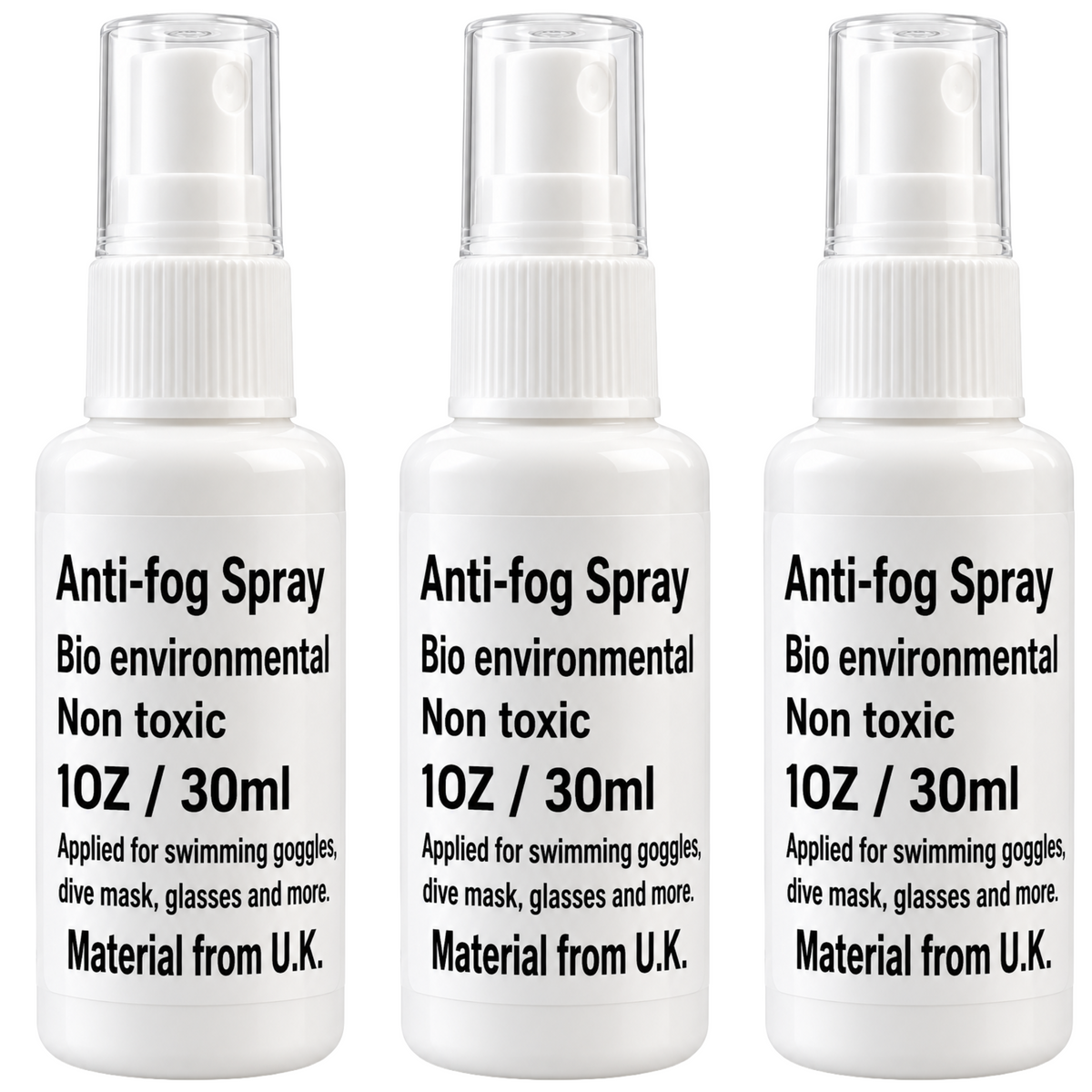Scuba Diving Mask Anti-Fog Spray – 1 oz (30ml)