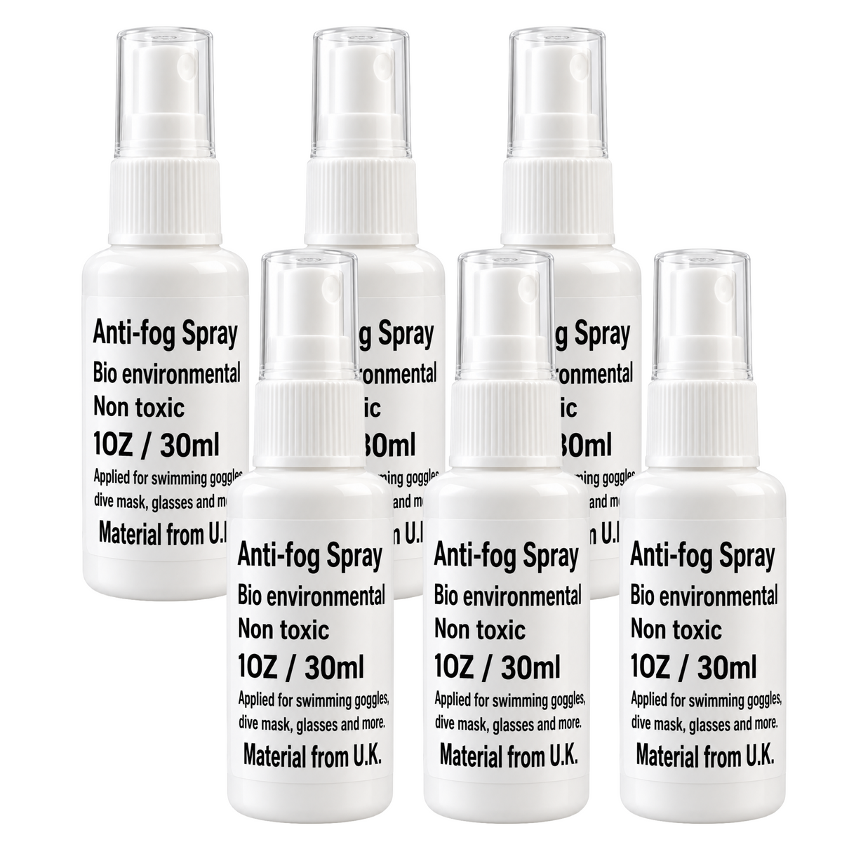 Scuba Diving Mask Anti-Fog Spray – 1 oz (30ml)