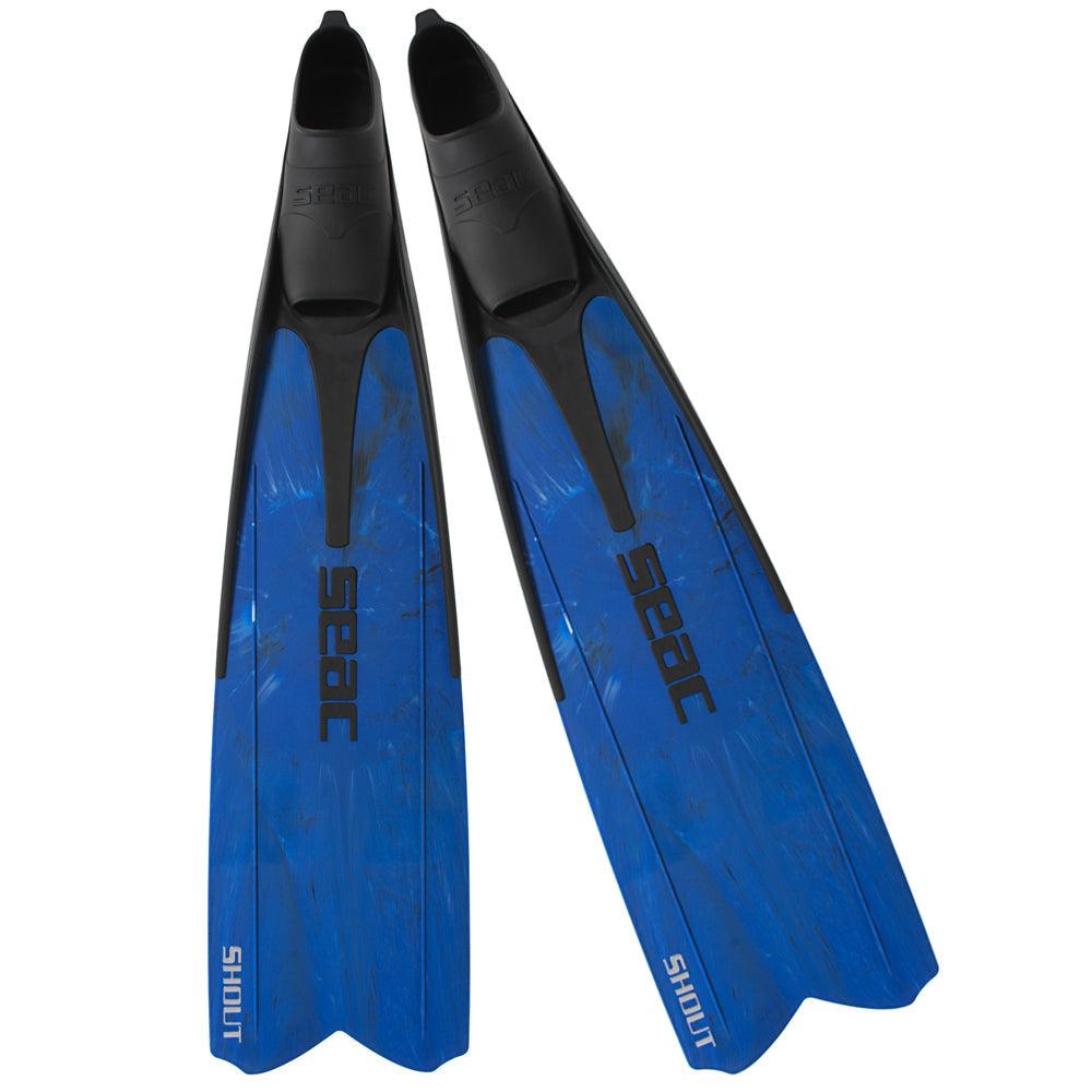 Seac Shout S700 Camo Blue Fins - Scuba Choice