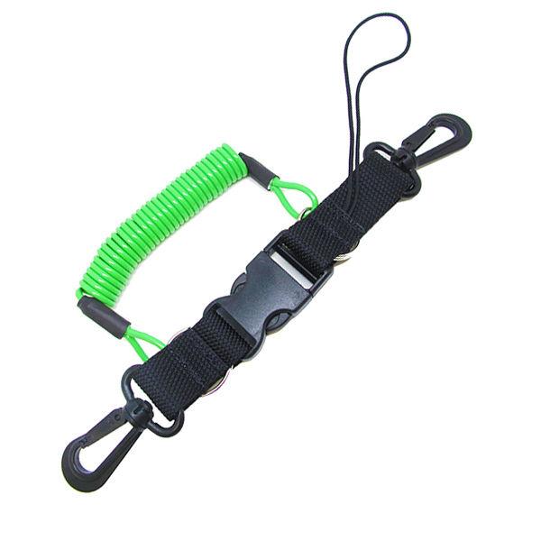 Scuba Diving Dive Snappy Coil Camera Lanyard & Quick Release Buckle, 1.3M Coil - Scuba Choice