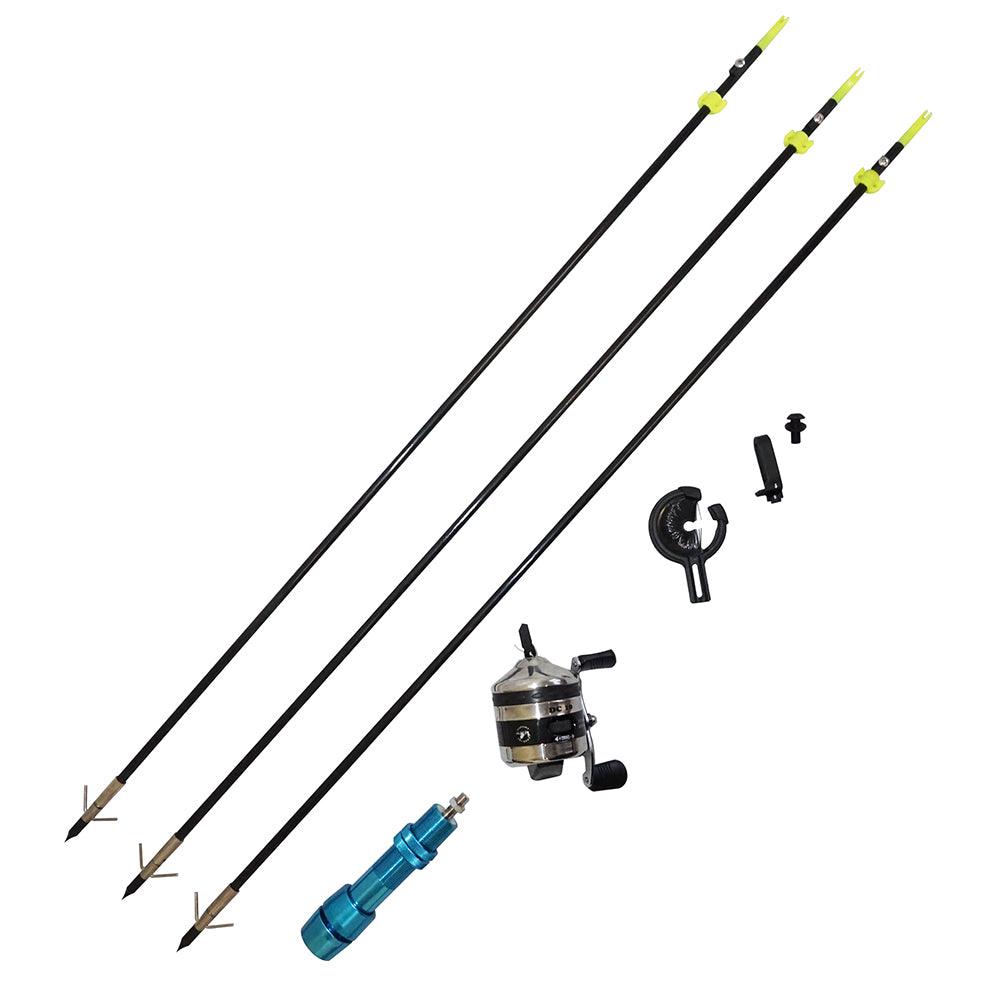 Safari Choice Bowfishing Combo - Reel, Arrow Rest, Reel Seat, Arrows - Scuba Choice