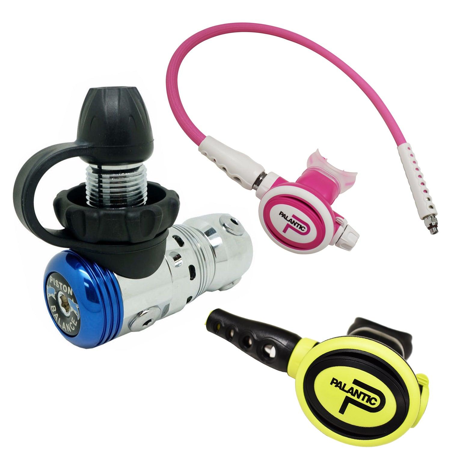 Palantic AS103 DIN/SCAS2061"Travel Lite" Adjustable Regulator & Octopus Combo - Scuba Choice