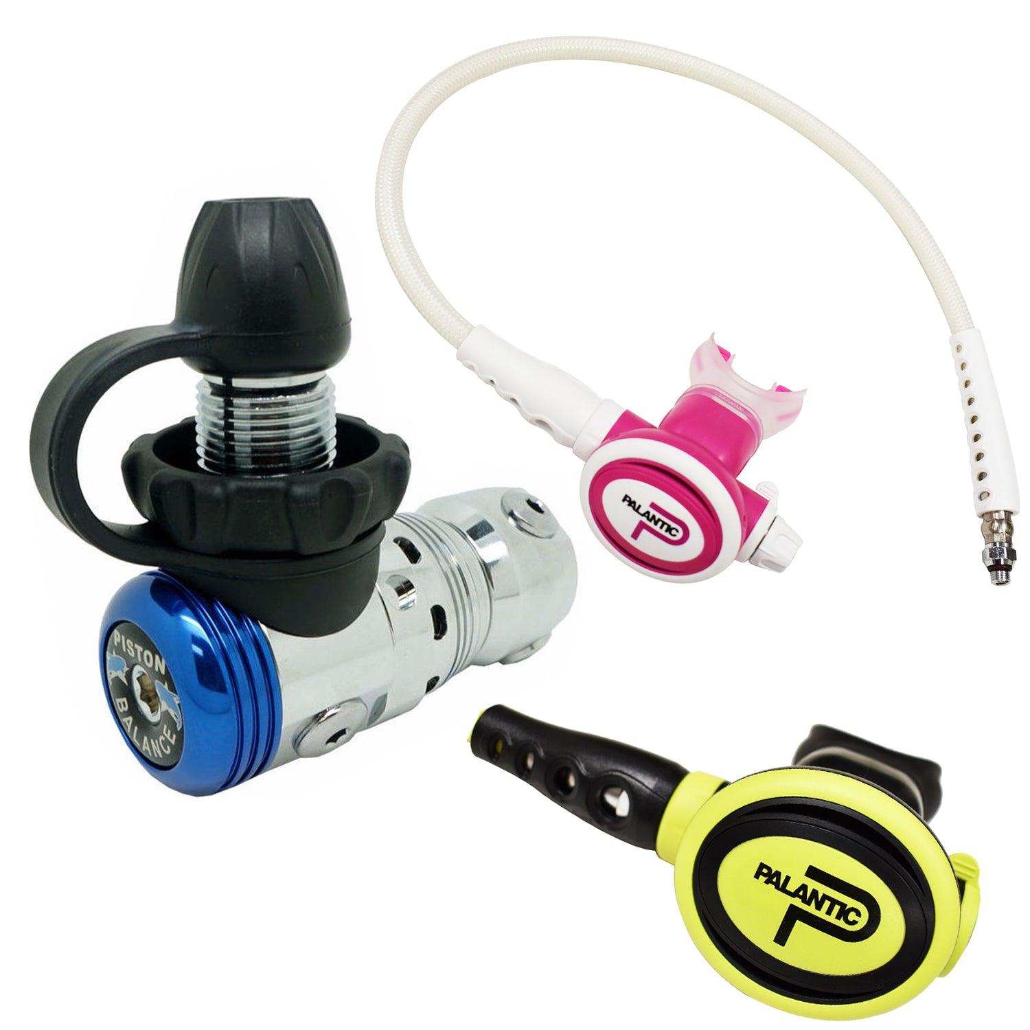 Palantic AS103 DIN/SCAS2061"Travel Lite" Adjustable Regulator & Octopus Combo - Scuba Choice