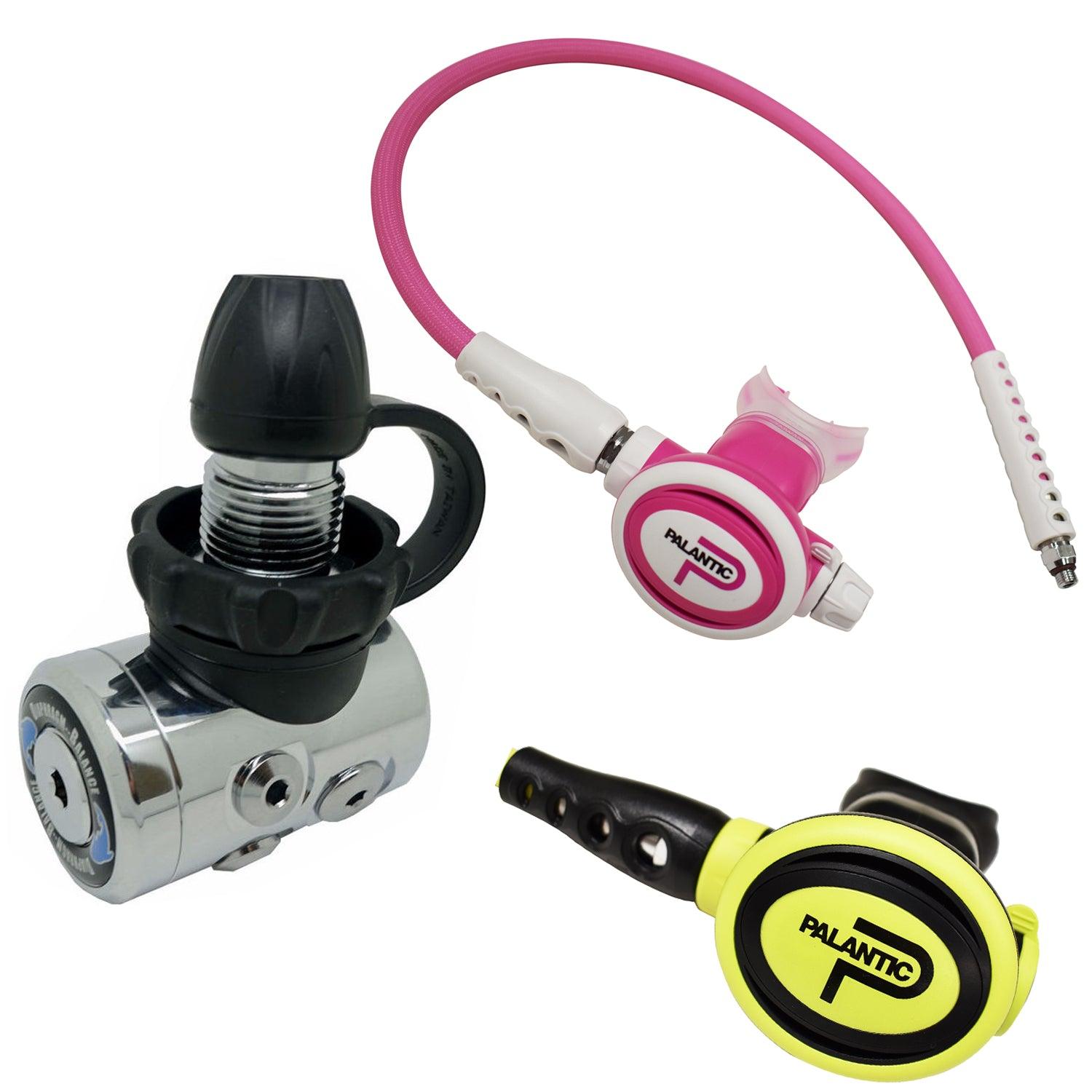 Palantic AS105 DIN/SCAS2061"Travel Lite" Adjustable Regulator & Octopus Combo - Scuba Choice