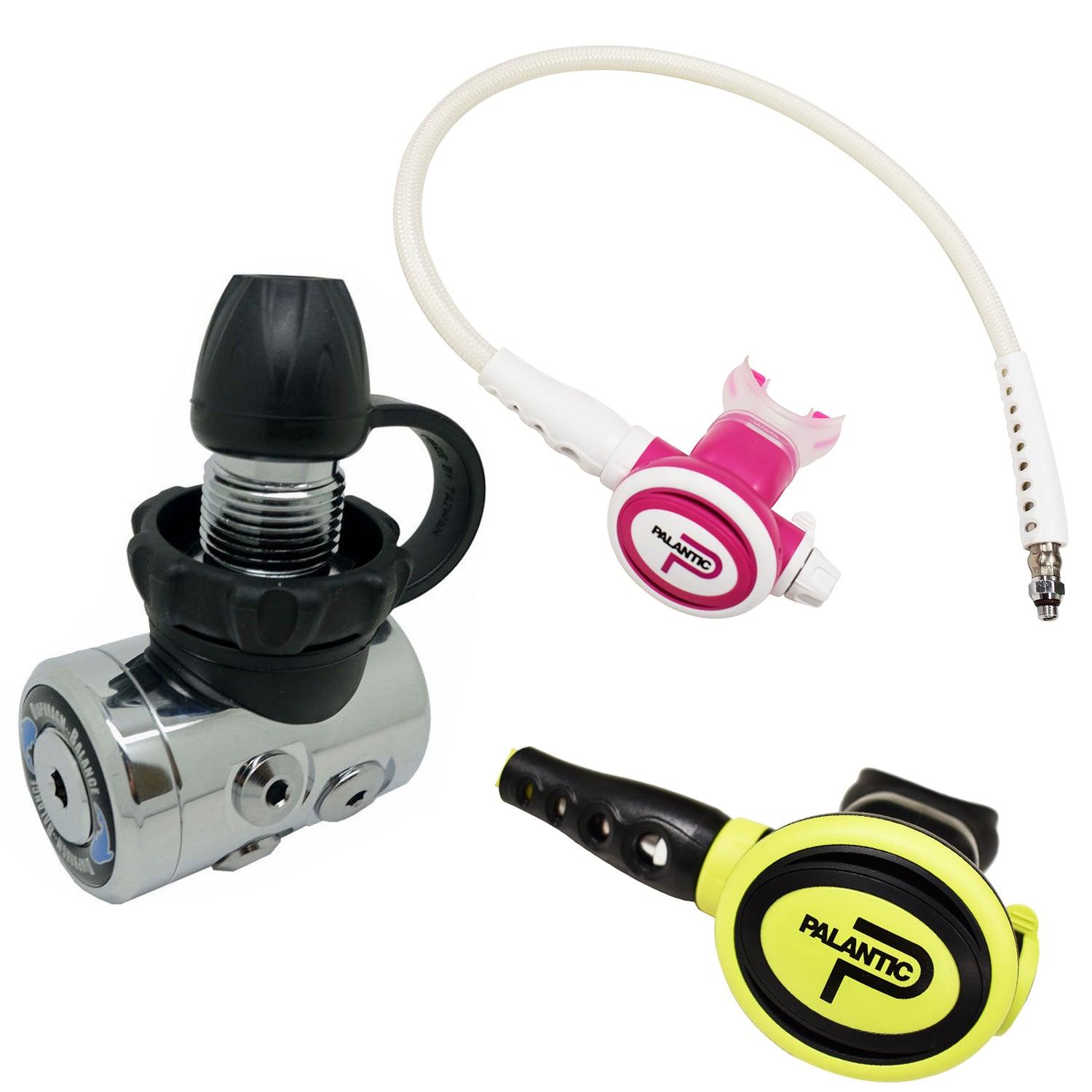 Palantic AS105 DIN/SCAS2061"Travel Lite" Adjustable Regulator & Octopus Combo - Scuba Choice