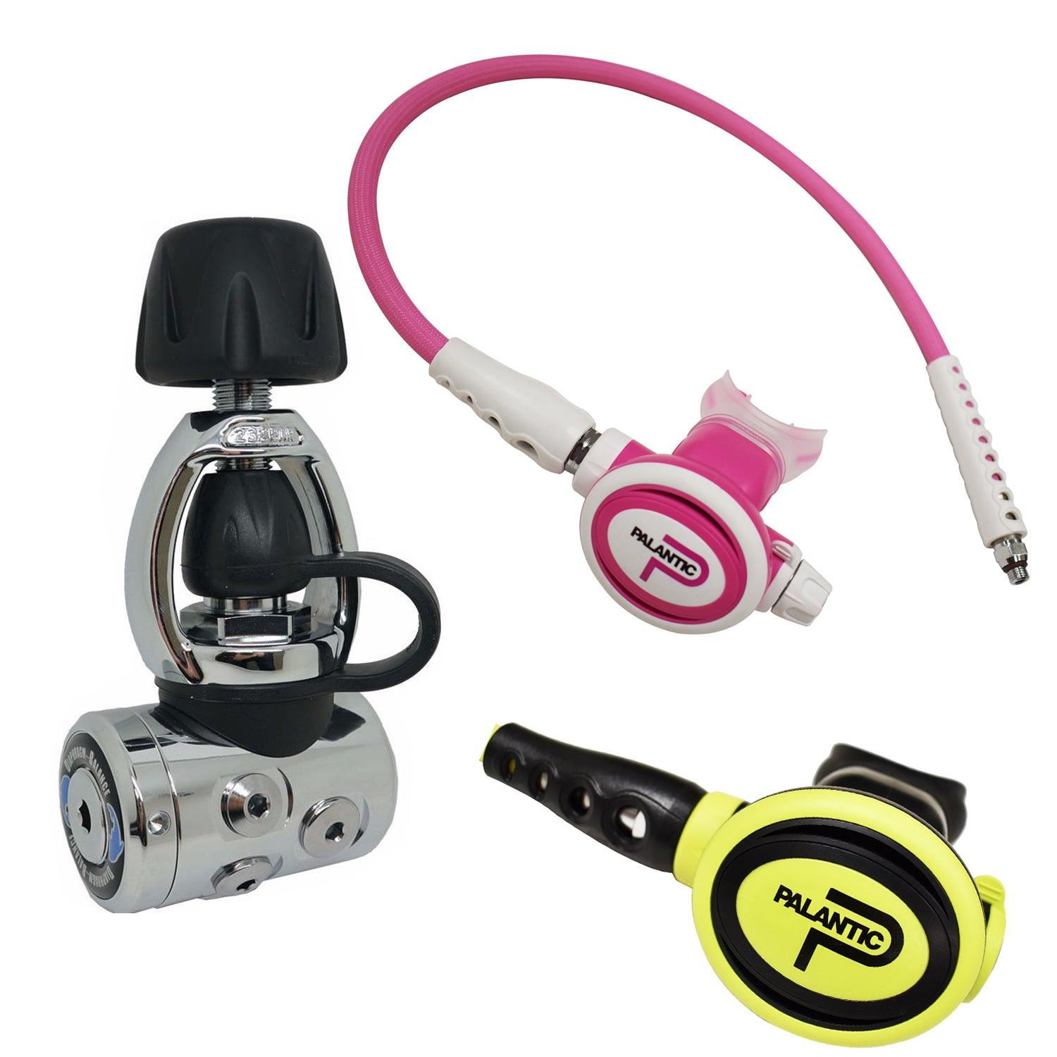 Palantic AS105 YOKE/SCAS2061"Travel Lite" Adjustable Regulator & Octopus Combo - Scuba Choice