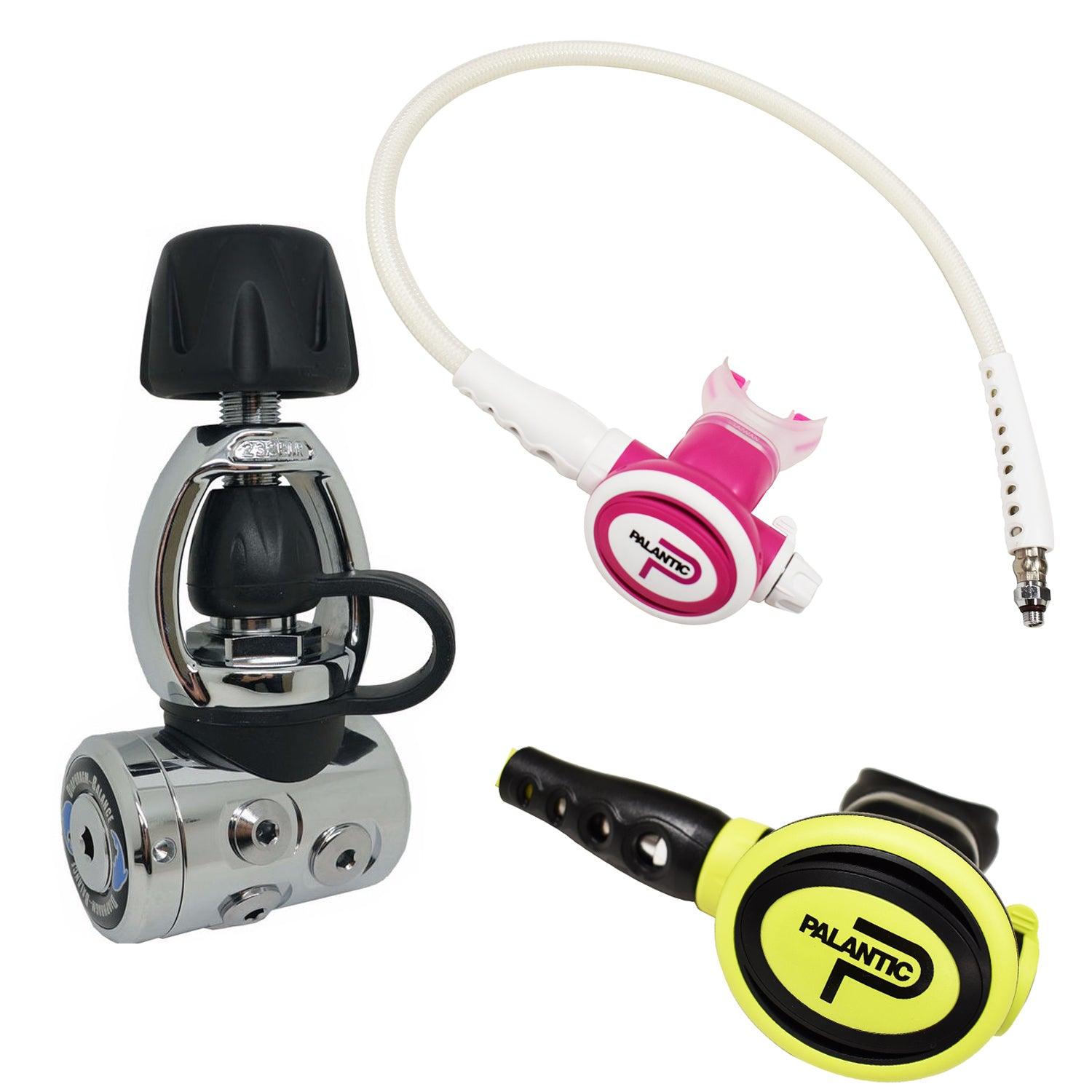 Palantic AS105 YOKE/SCAS2061"Travel Lite" Adjustable Regulator & Octopus Combo - Scuba Choice