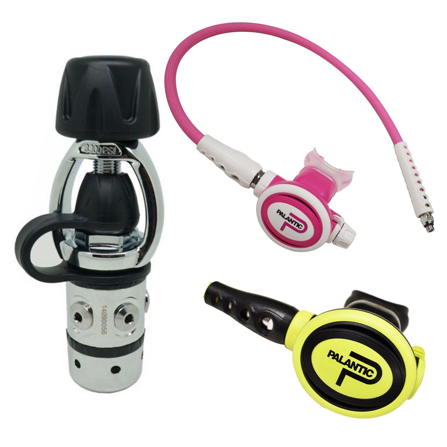 Palantic AS101 YOKE/SCAS2061"Travel Lite" Adjustable Regulator & Octopus Combo - Scuba Choice