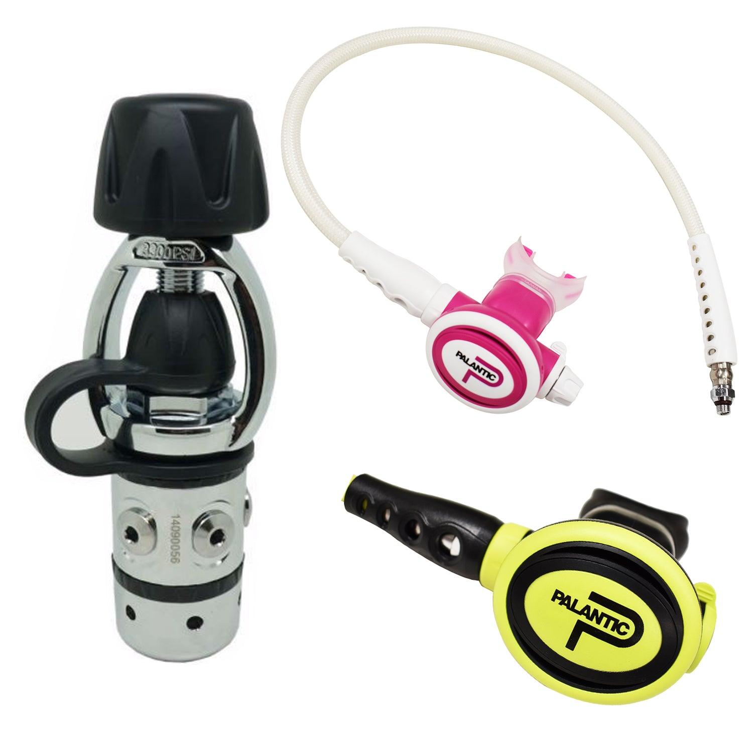 Palantic AS101 YOKE/SCAS2061"Travel Lite" Adjustable Regulator & Octopus Combo - Scuba Choice