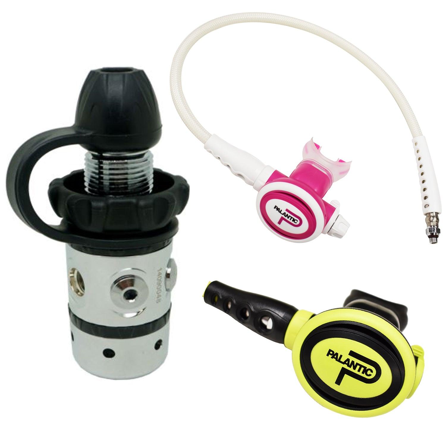 Palantic AS101 DIN/SCAS2061"Travel Lite" Adjustable Regulator & Octopus Combo - Scuba Choice